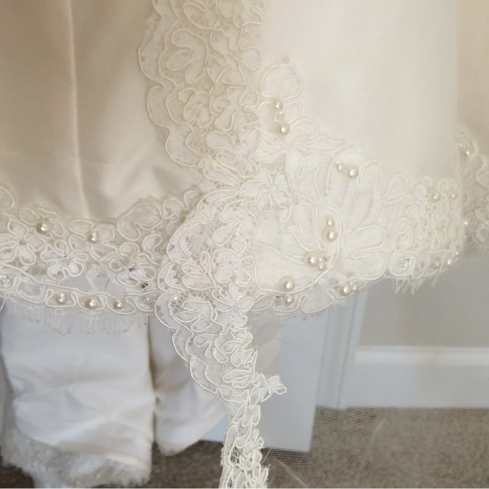 NEW/ NEVER WORN: Paloma Blanca Wedding Dress: style #CA05313 - Picture 9 of 15